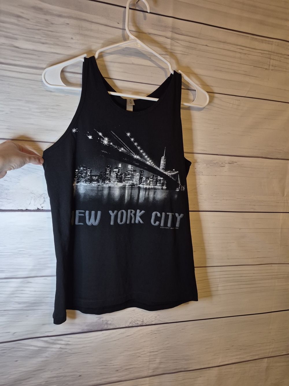 NYC Black New York City Skyline Tank
